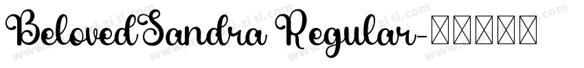 BelovedSandra Regular字体转换